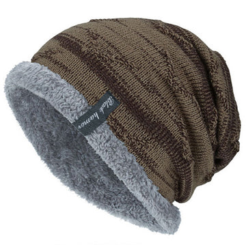 Men's Outdoor Warm Fleece Knitted Beanie